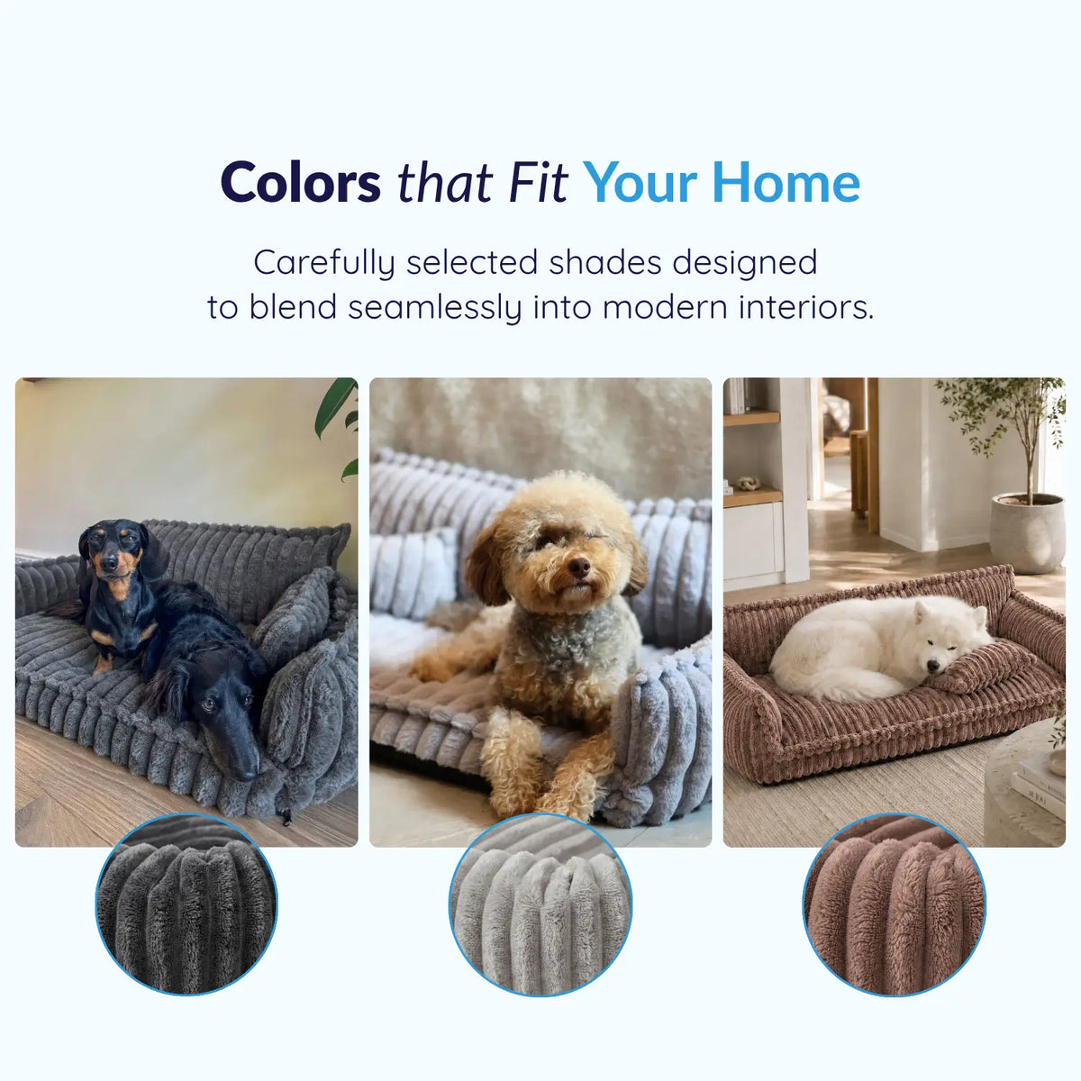 Dog Couch Bed – Washable Dog Sofa Bed for Medium & Large Dogs, 4 Sizes (24–47 in) – MrFluffyFriend